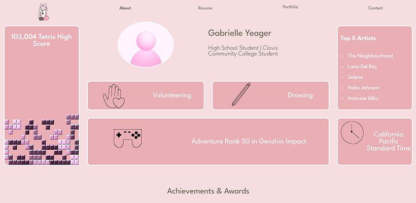 about page screenshot