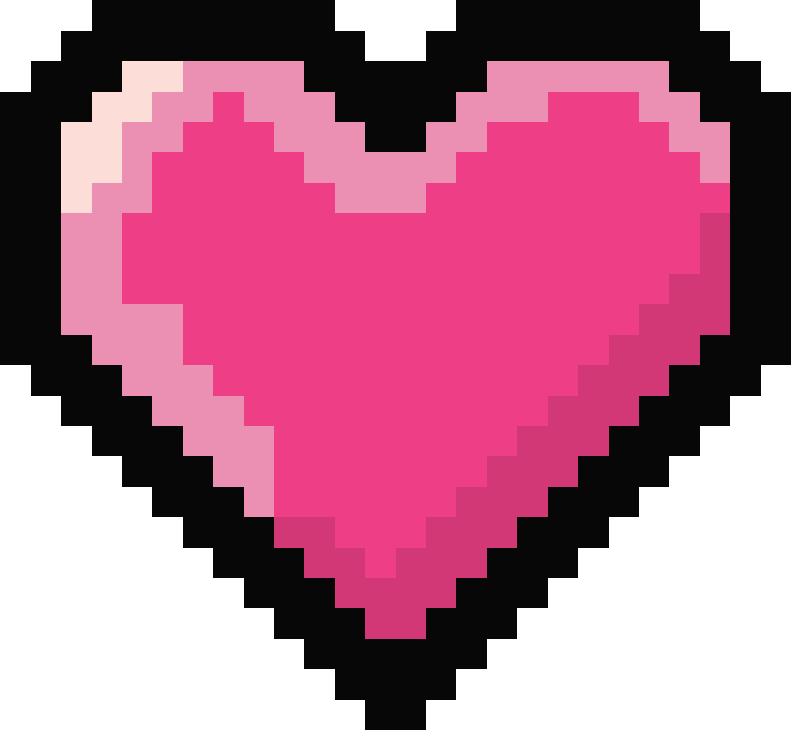 pixel hearts